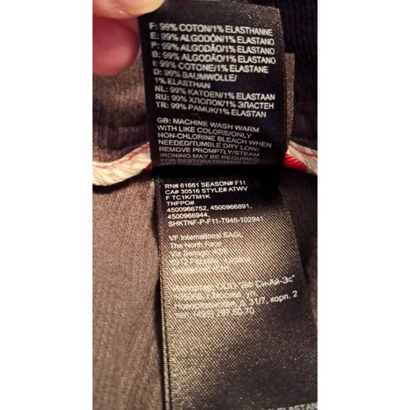 The North Face Pants Women's 8 Grey Corduroy Low Rise Hiking Trail Pants - Picture 12 of 13